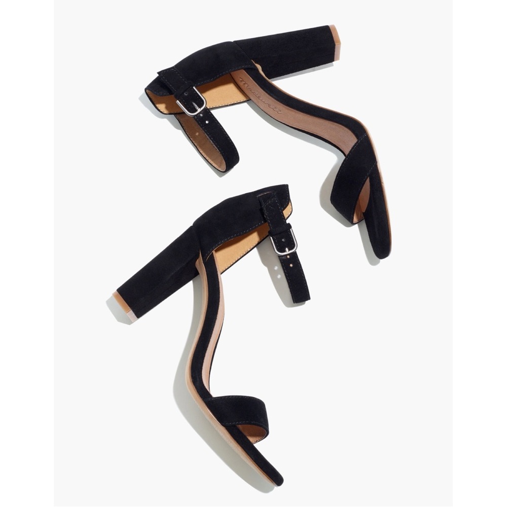 Madewell Lainey Sandal in Black Suede 6.5